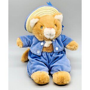 Eden Tom Kitten Beatrix Potter Plush Straw Hat Peter Cottontail Stuffed Animal